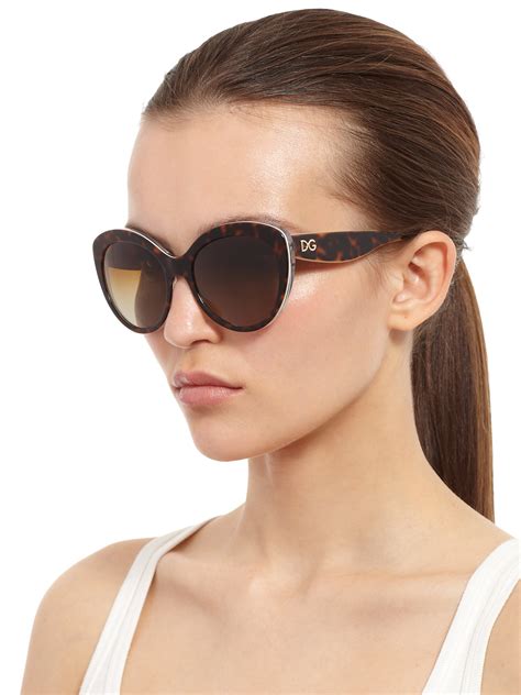 dolce gabbana cat eye black sunglasses|dolce and gabbana rhinestone sunglasses.